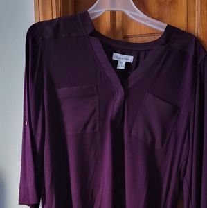 Calvin klein High low, 3/4 sleeve bouese